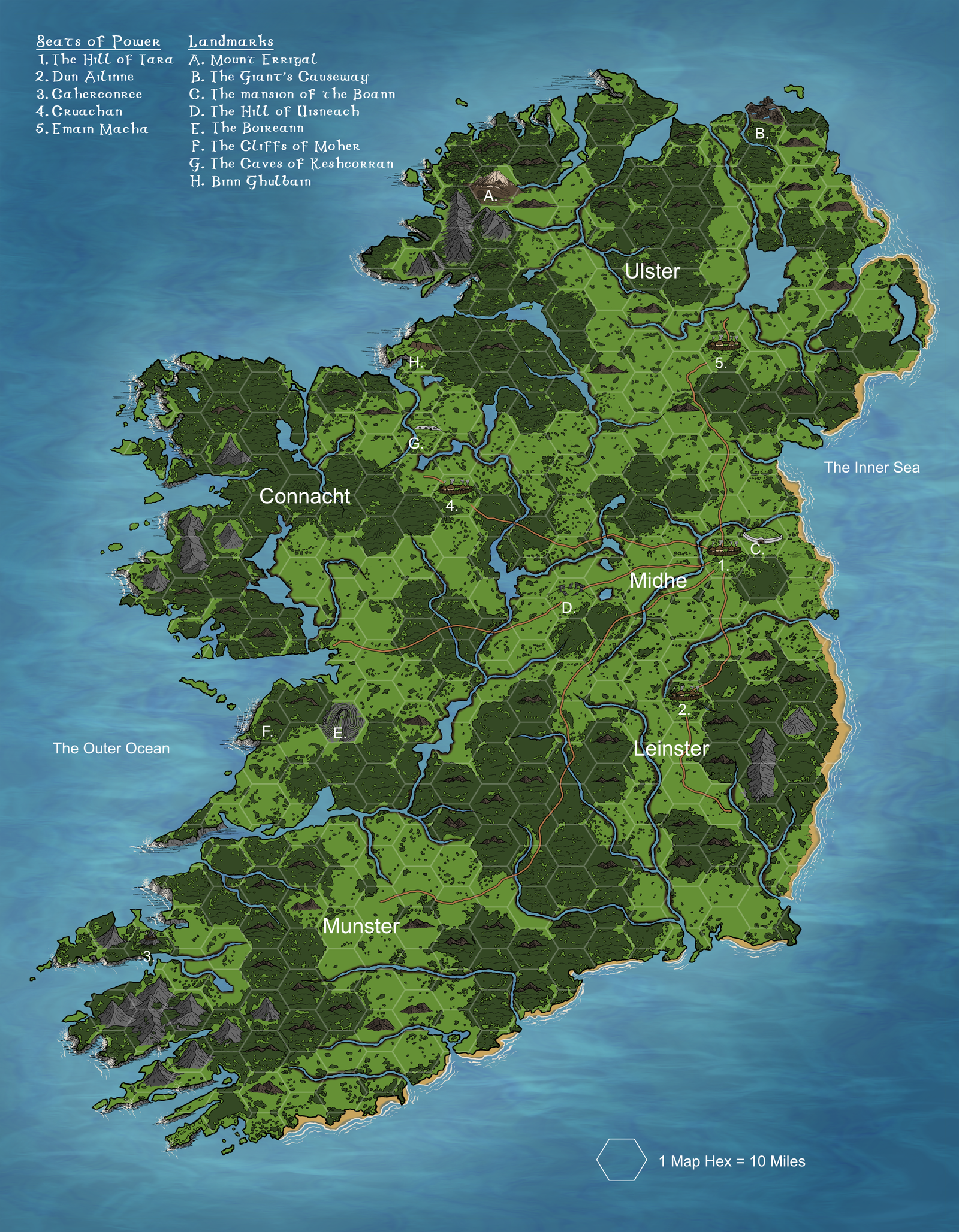 Map of Ériu - Josh Arklin